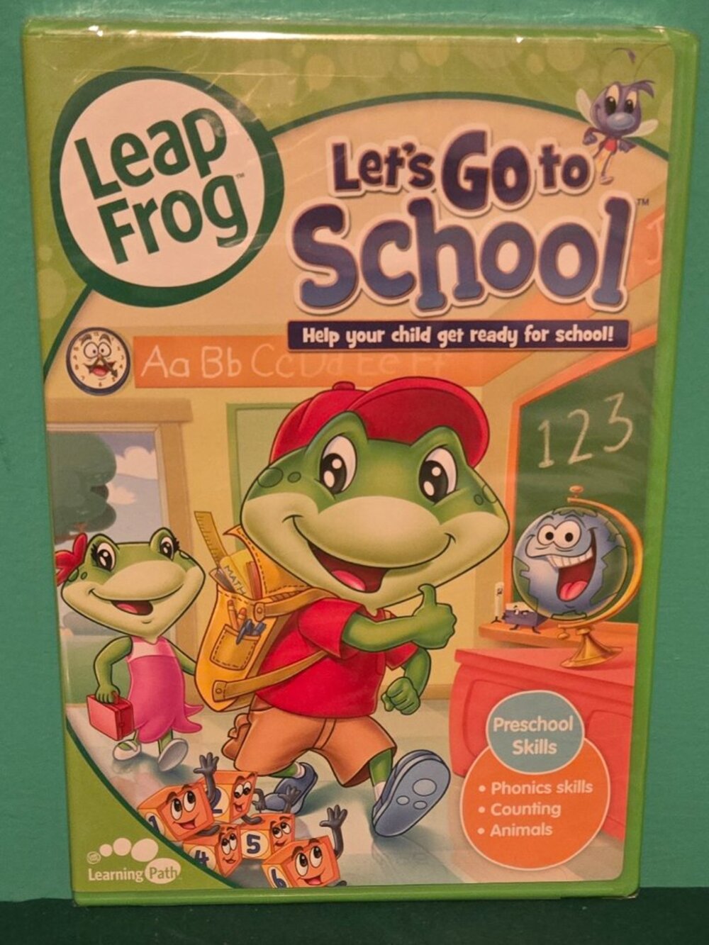 Leap Frog DVD THE EDUCATIONAL MOVIE Let's Go to School DVD ANIMATED CARTOON